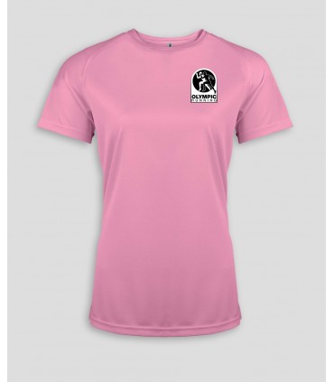 Sport T-Shirt Dames + Logo of Naam - PABE439-DarkPink