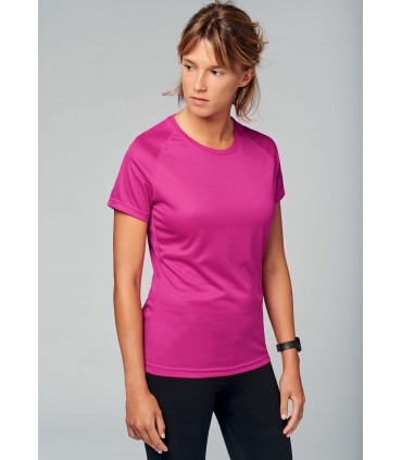 Sport T-Shirt Dames + Logo of Naam - PABE439-KellyGreen