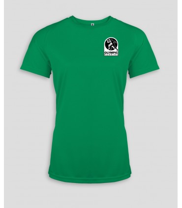 Sport T-Shirt Dames + Logo of Naam - PABE439-KellyGreen