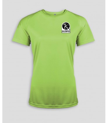 Sport T-Shirt Dames + Logo of Naam - PABE439-Lime