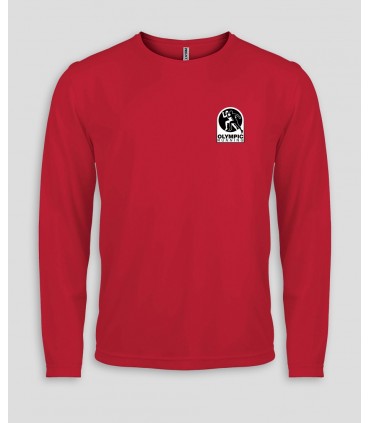 Sport T-Shirt Lange Mouwen + Logo of Naam - PABE443