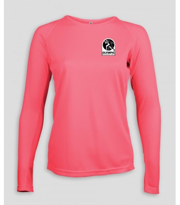 T-Shirt Sport Longues Manches Dame + Logo ou Nom - PABE444