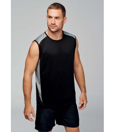 Sport Two-Tone Vest + Logo or Name - PABE475