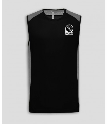 Tweekleurige Sport Top + Logo of Naam - PABE475