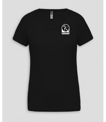 Sport Ladies VNeck T-Shirt + Logo or Name - PABE477