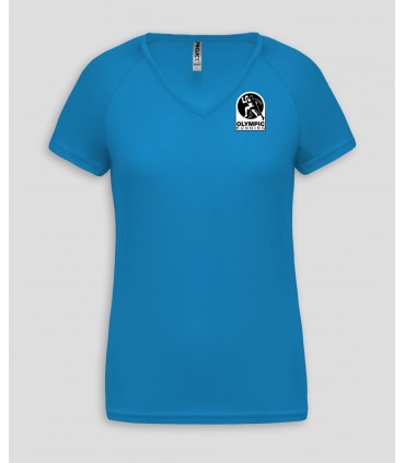 Sport Ladies VNeck T-Shirt + Logo or Name - PABE477