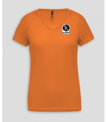 Sport Ladies VNeck T-Shirt + Logo or Name - PABE477