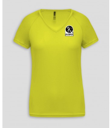 Sport Ladies VNeck T-Shirt + Logo or Name - PABE477