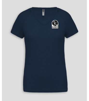 Sport Ladies VNeck T-Shirt + Logo or Name - PABE477