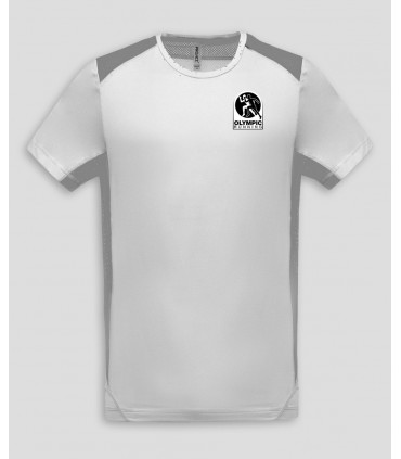 Sport Tweekleurig T-Shirt + Logo of Naam - PABE478