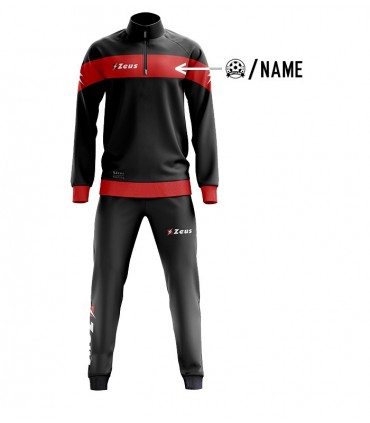 10x Zeus Training Tuta Marte - Nero Rosso