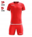 10 x Kit Mundial - Rouge Danmark - Swiss