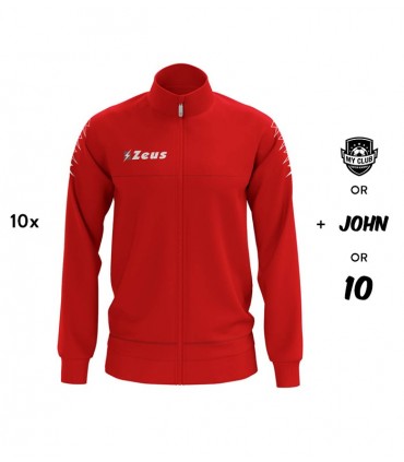 10x Zeus Pull Giacca Enea - Rouge