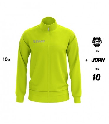 10x Zeus Pull Giacca Enea - Fluo Geel