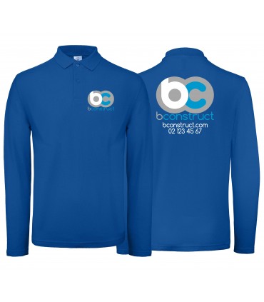 10x Gepersonaliseerde Polo Lange Mouwen